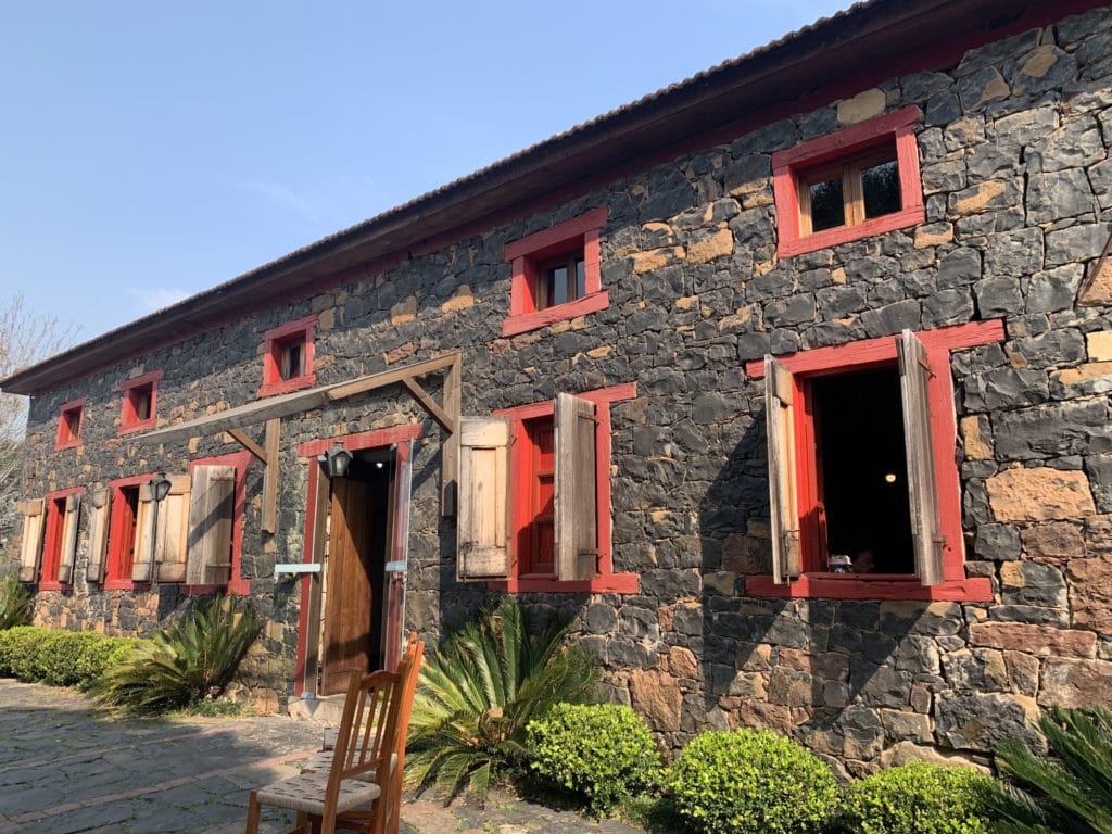 Casa Angelo Restaurante, a stone building