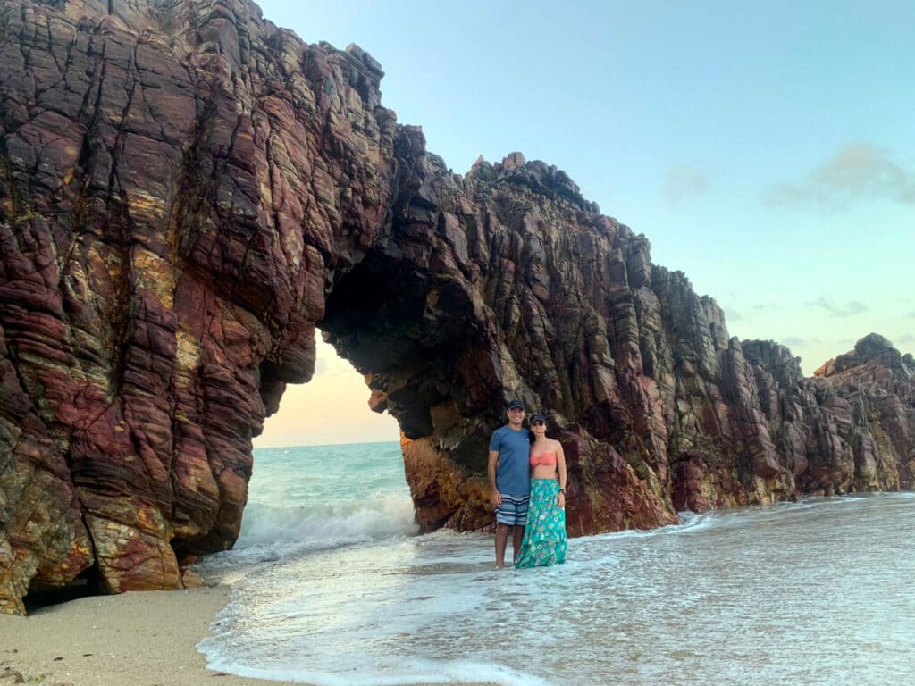 Pedra Furada at high tide