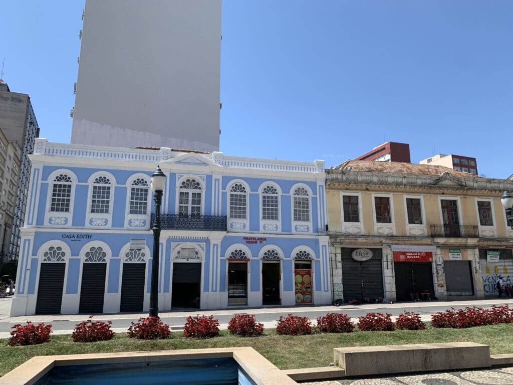 Contrast in the historic downtown