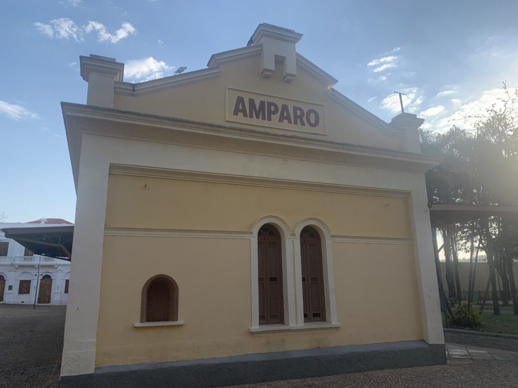 Side view of the train station
