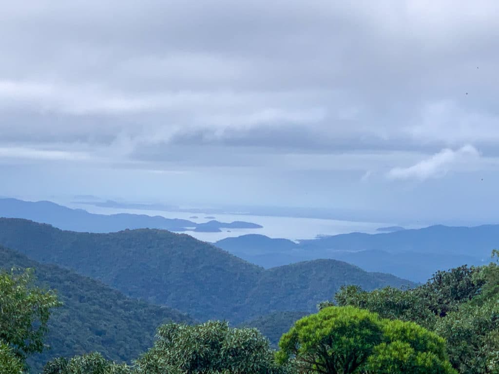 Viewpoint on the road, overlooking Paranaguá