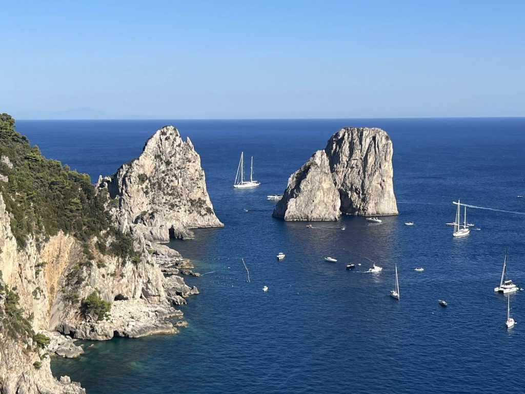 The Faraglioni rock formations, Capri, Italy