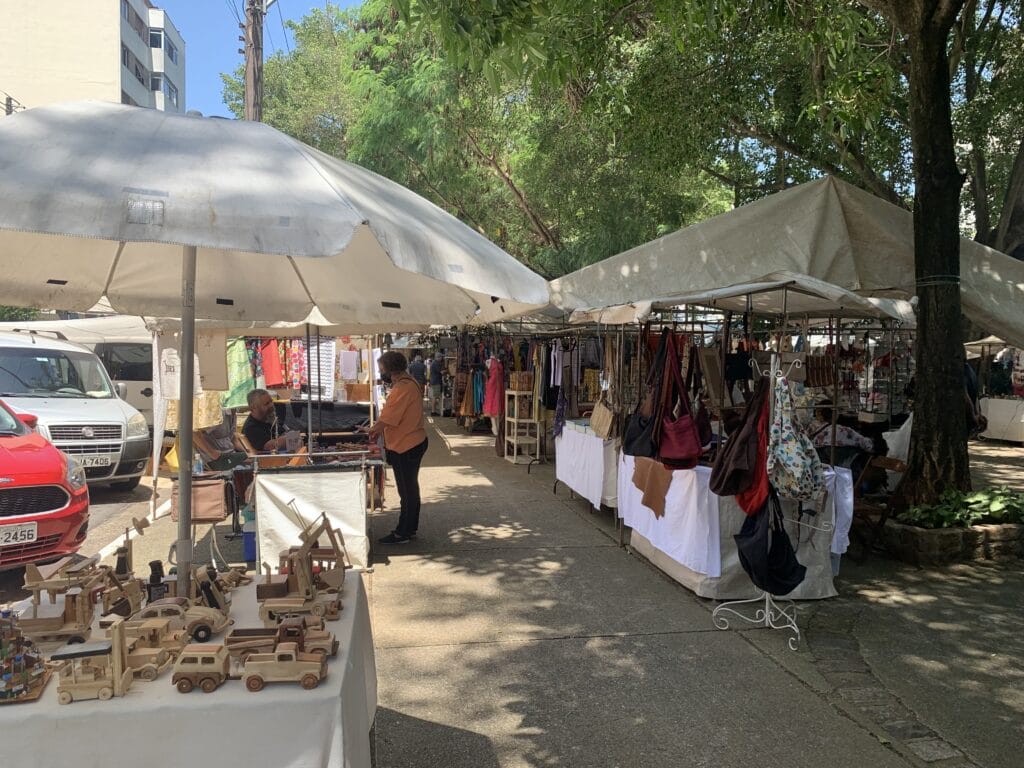 Antique fair at Praça Benedito Calixto