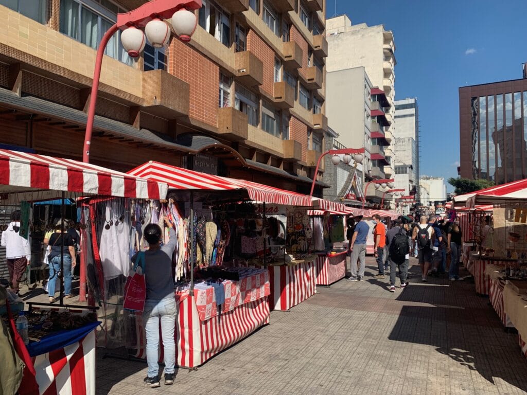 Fair in the Liberdade neighborhood