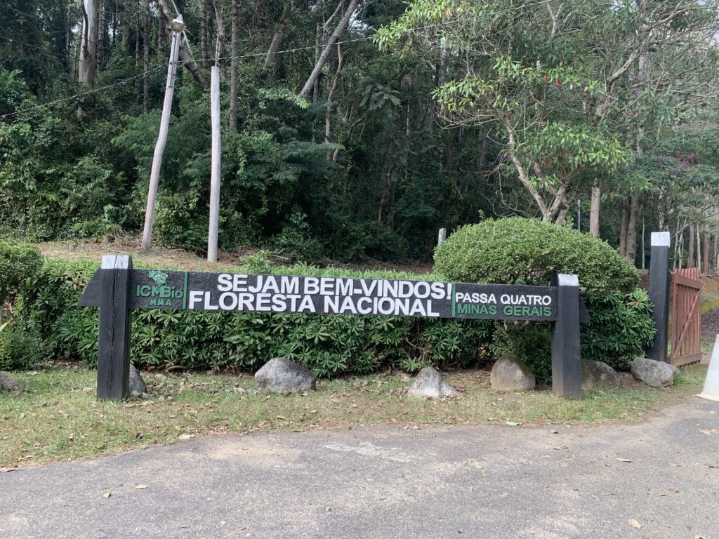 Entrance to Floresta Nacional de Passa Quatro