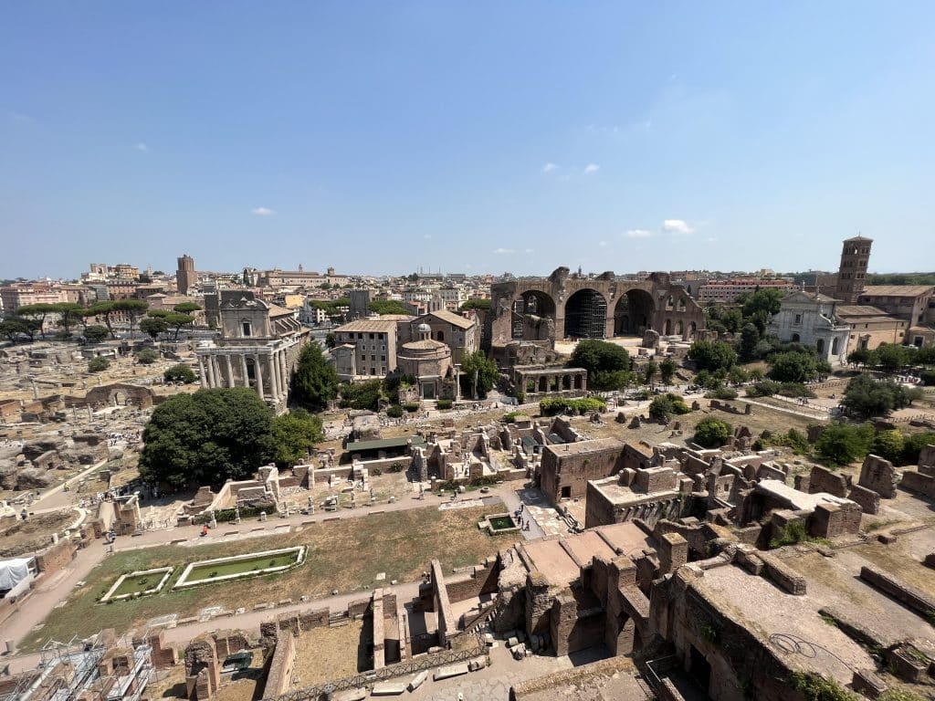 View of the Roman Forum from Palatine Hill