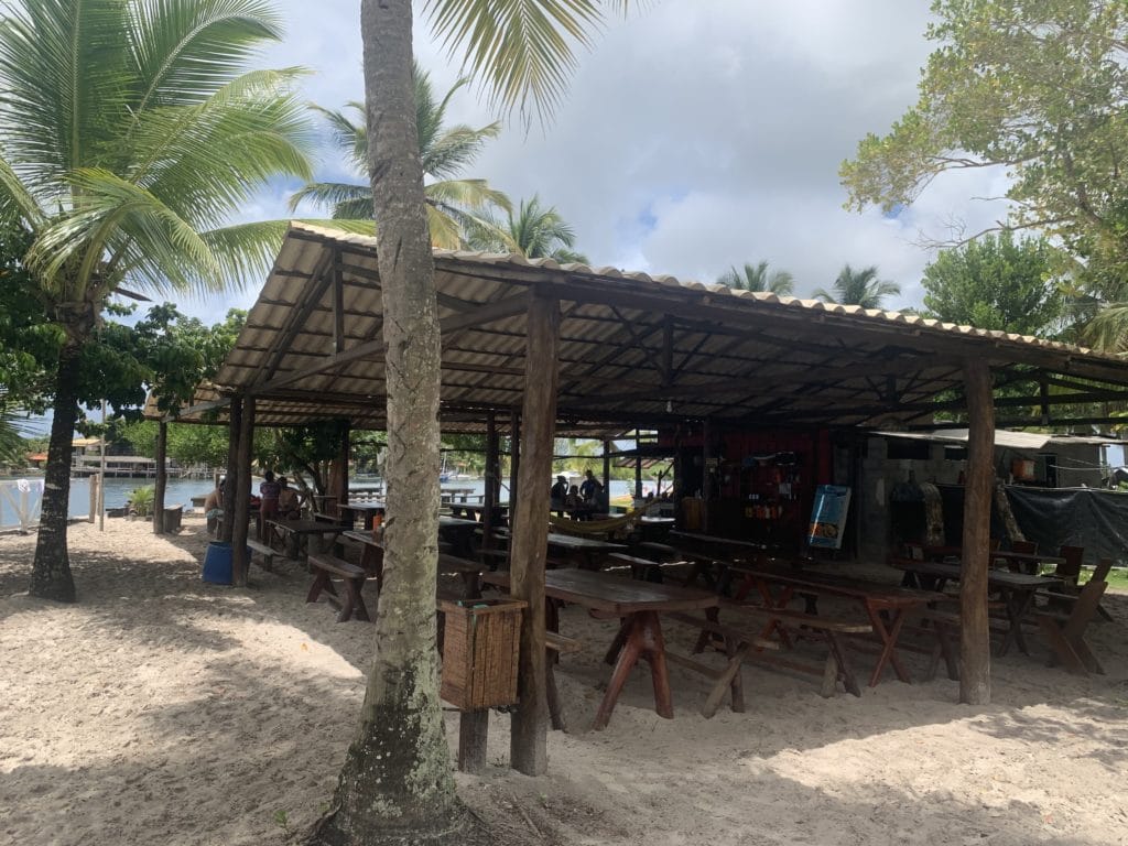 Restaurant on Ilha do Goió, Baía de Camamu