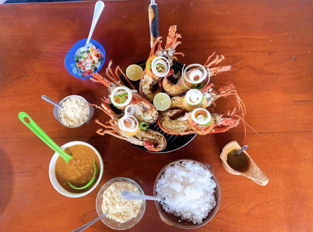 Lobster main course, Ilha do Sapinho