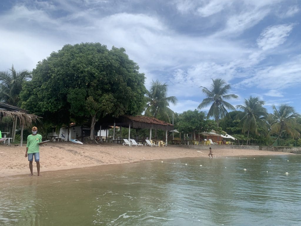 Restaurant on Ilha do Sapinho, Baía de Camamu