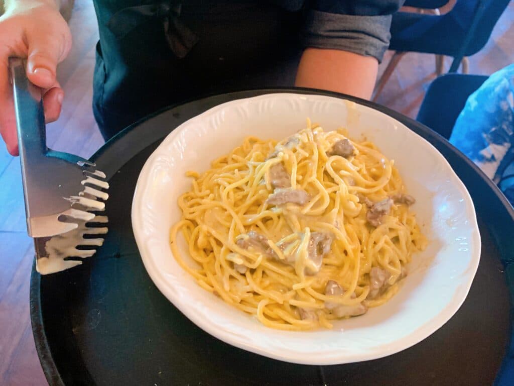 Delicious homemade pasta