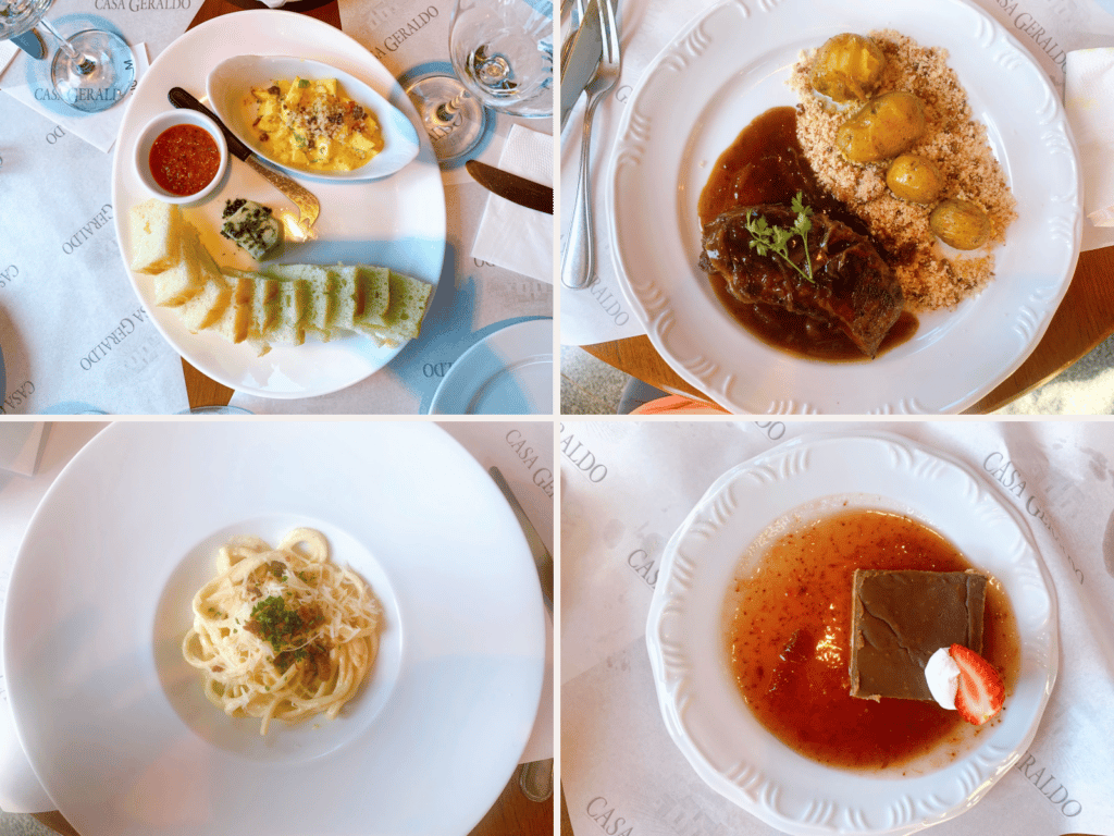 Wine-paired lunch at Casa Geraldo