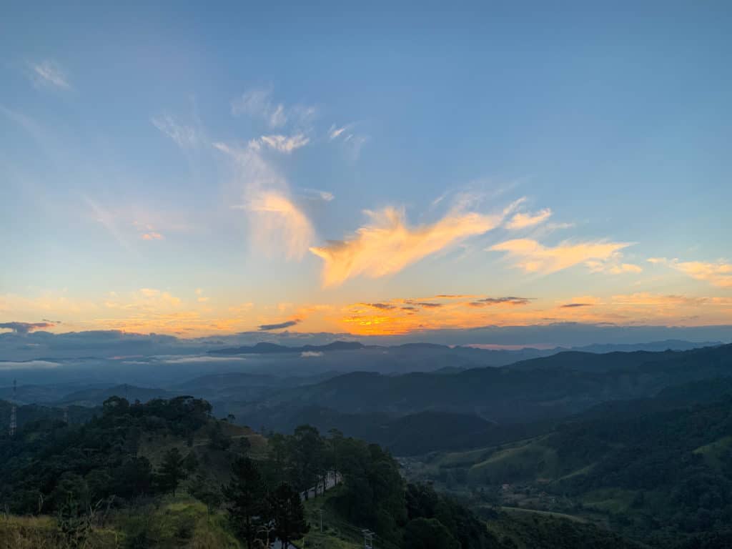 Sunset at Mirante do Lajeado, Campos do Jordão