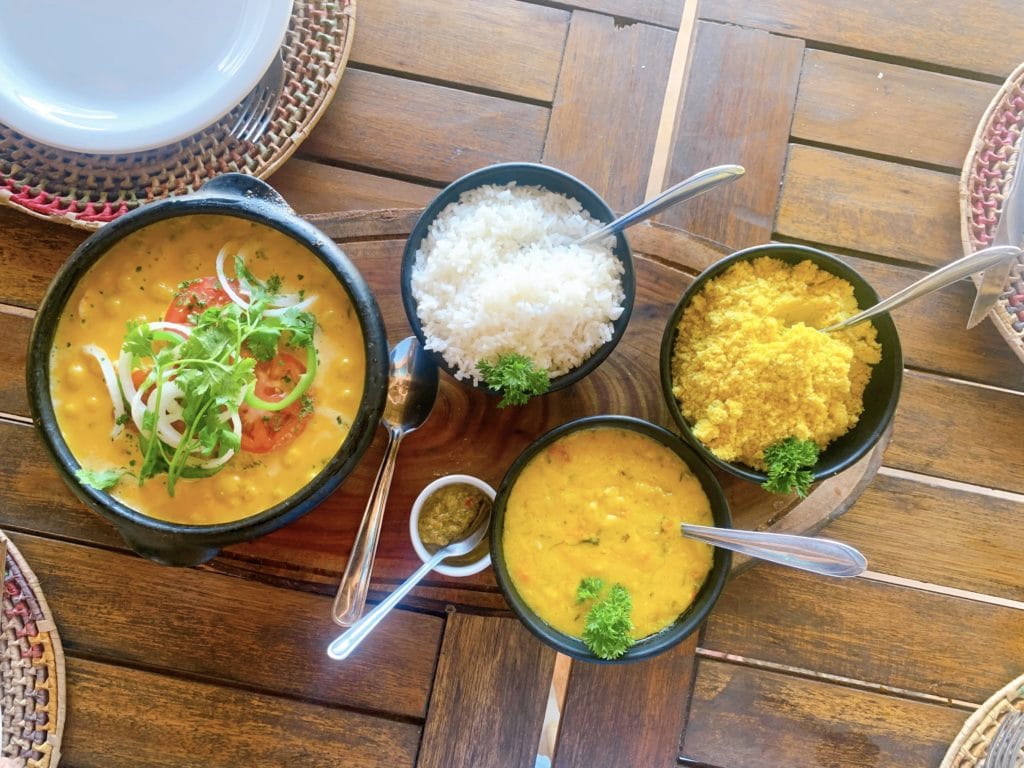 Shrimp moqueca at São José Beach Club, Itacaré
