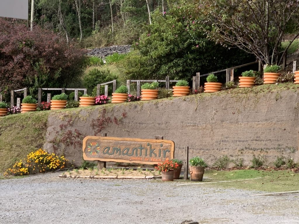 Entrance to Parque Amantikir, a tip on what to do in Campos do Jordão
