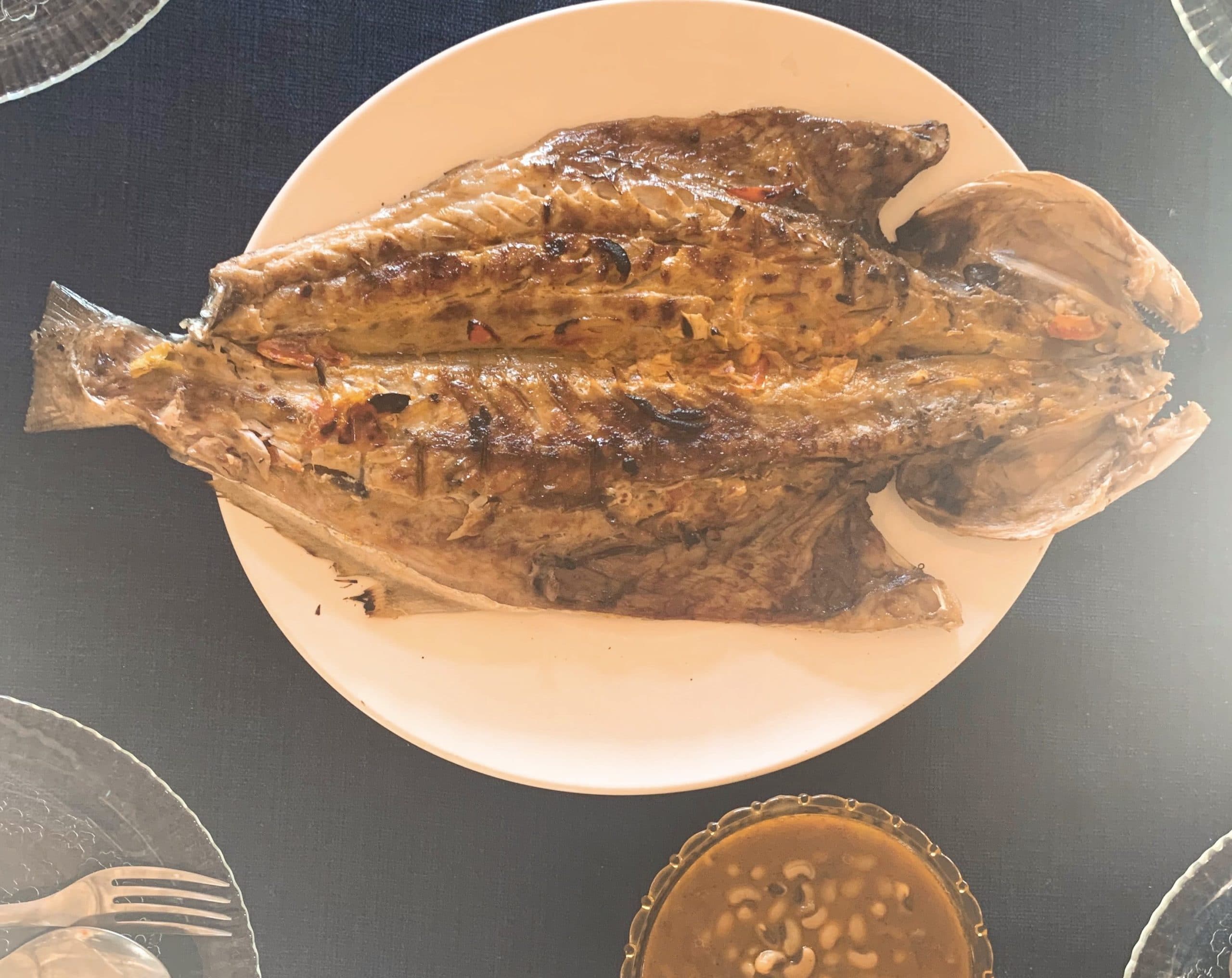 Anchova fish served for lunch