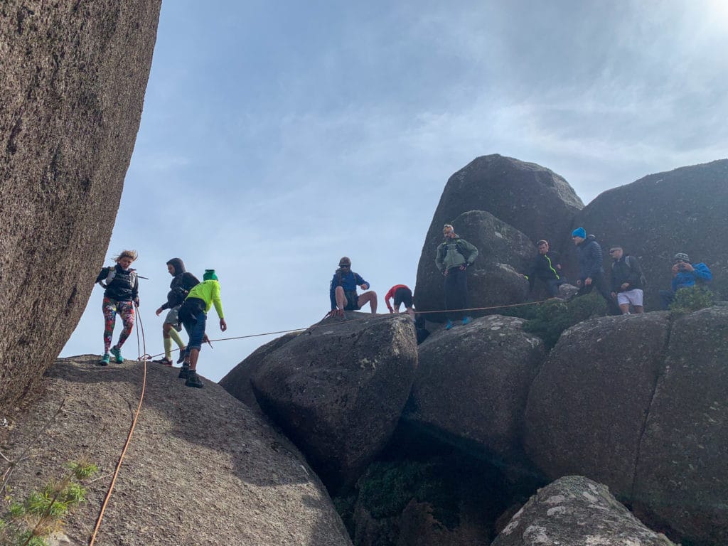 Crevice on the way to the summit