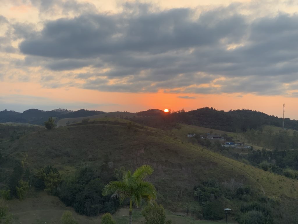 Beautiful sunset at the lookout