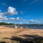 Praia da Coroa (downtown), not suitable for swimming, Itacaré