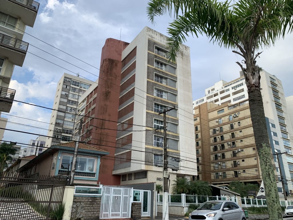 Crooked buildings in Santos