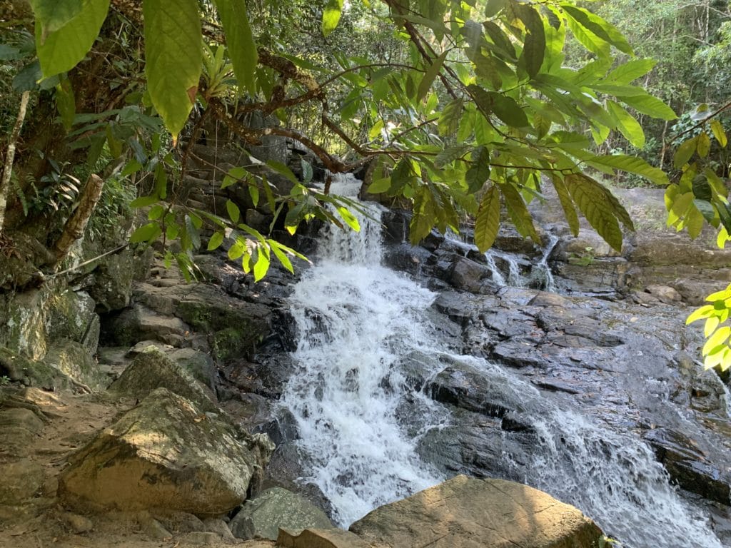 Cachoeira do Cleandro’s waterfall drop, Itacaré