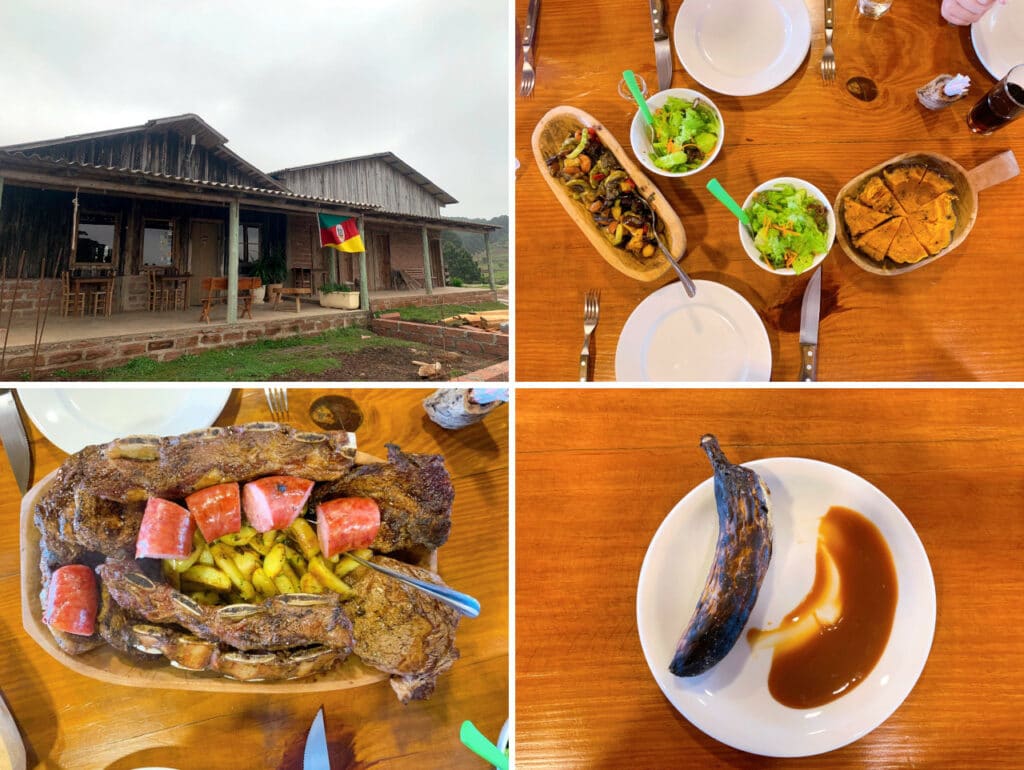 Food at Estância Felicidade, Cambará do Sul