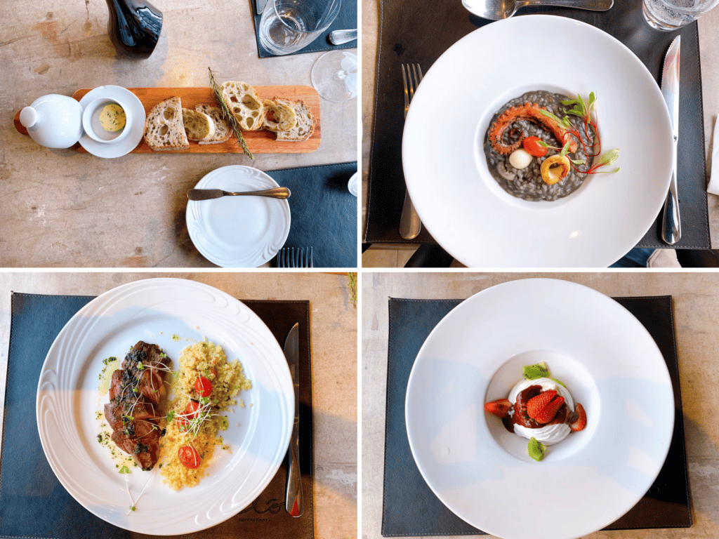 Dishes at Clô Restaurante
