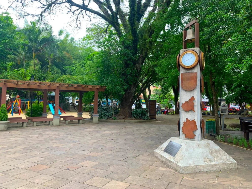 Praça Dona Luiza next to the Rua Coberta, Igrejinha