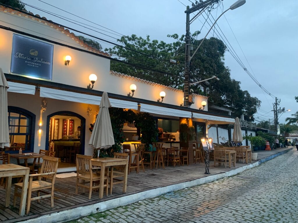 Restaurants on Rua das Pedras, Búzios