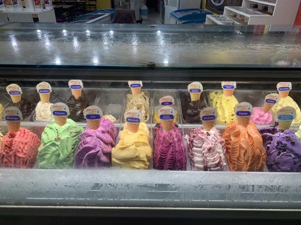 Flavors at Sorveteria Bom Grau, Itacaré