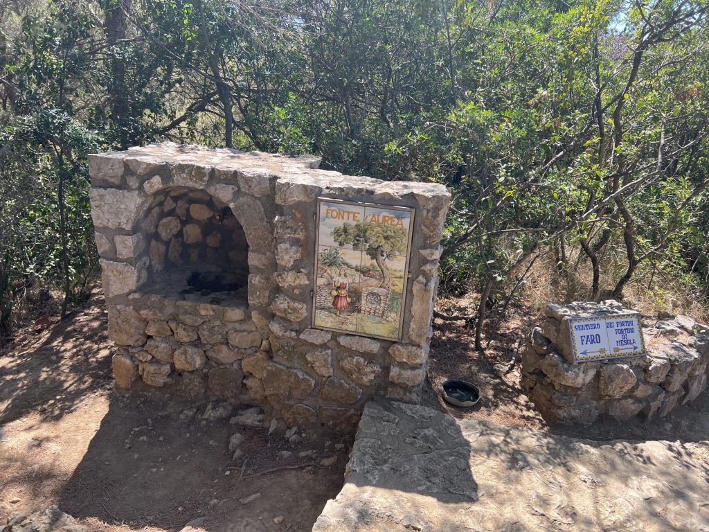 Water point on the Sentiero dei Fortini