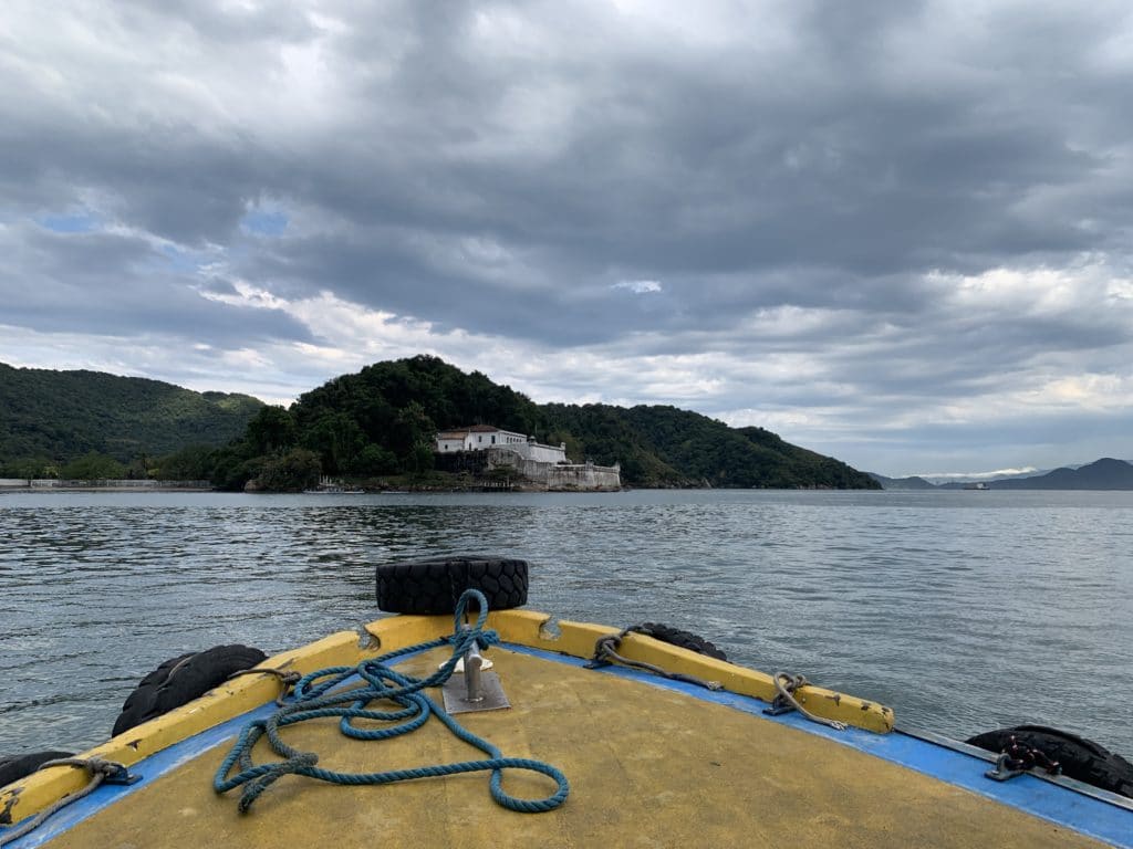 View from the boat to the fortress