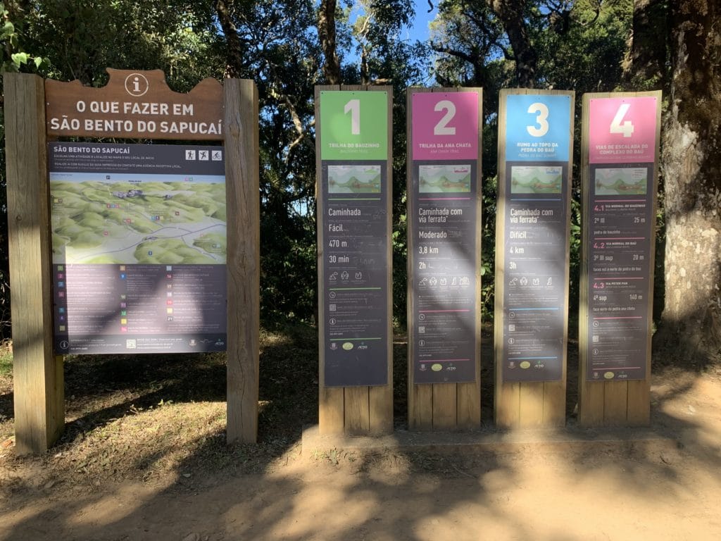Trail information at the natural monument (MoNa)