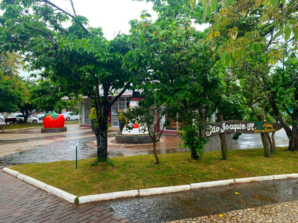 Praça Cesário Amarante, home to the town’s information booth