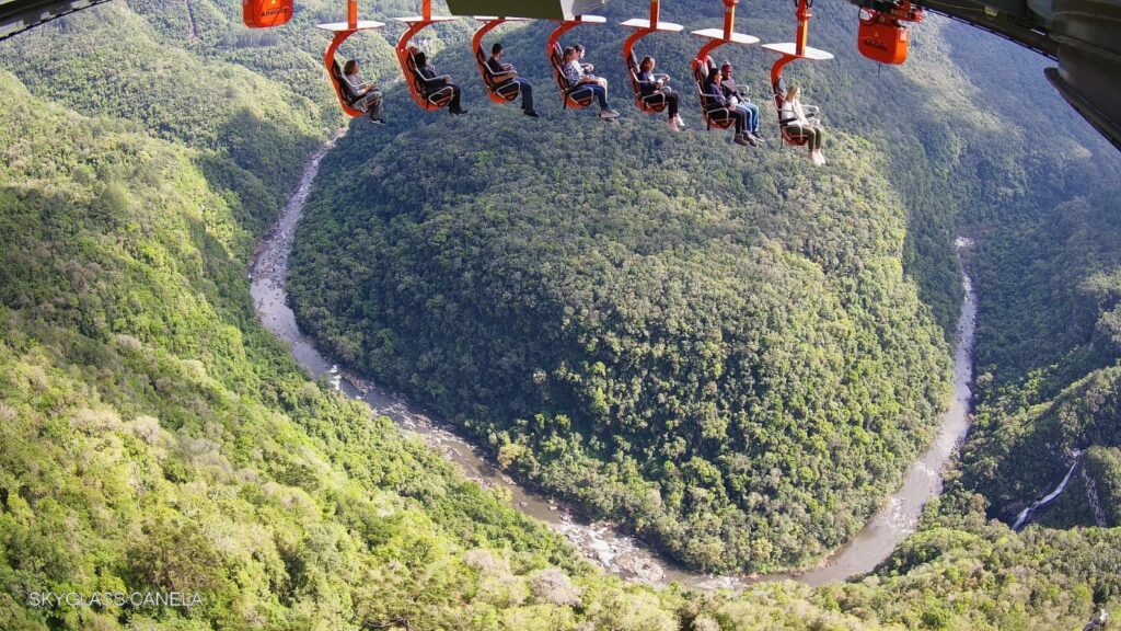 Skyglass suspended seat