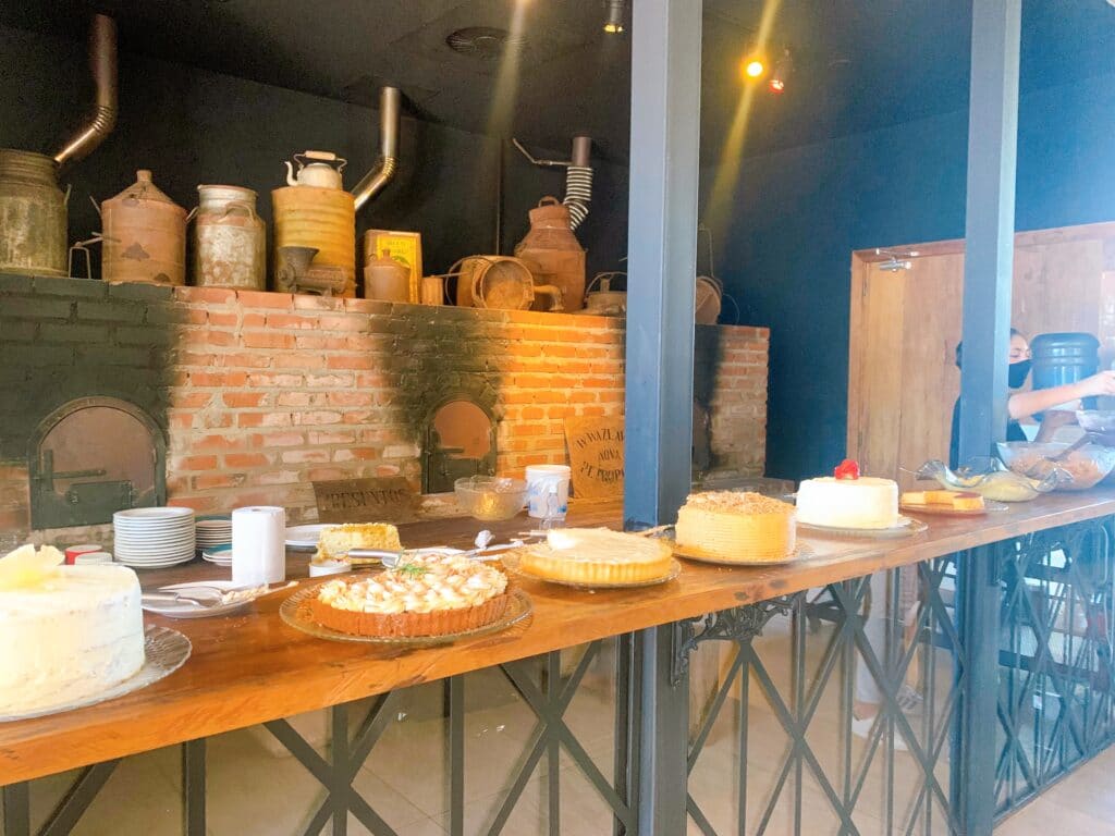 Variety of desserts