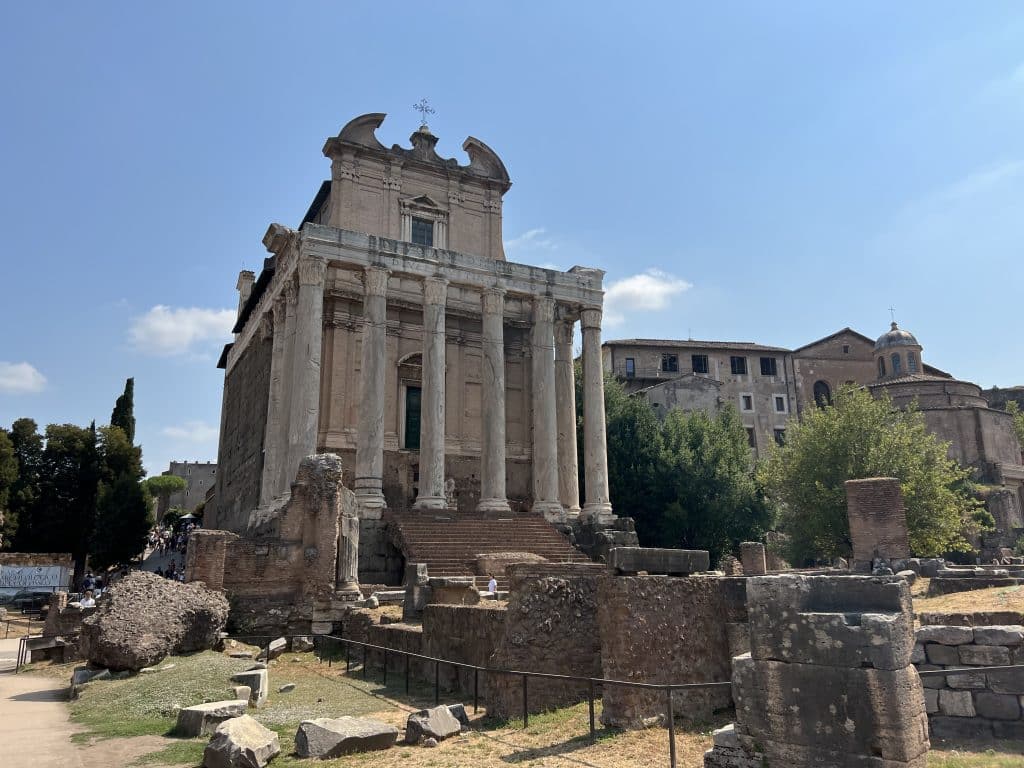 Temple of Antoninus and Faustina in the Roman Forum, a Rome must-see