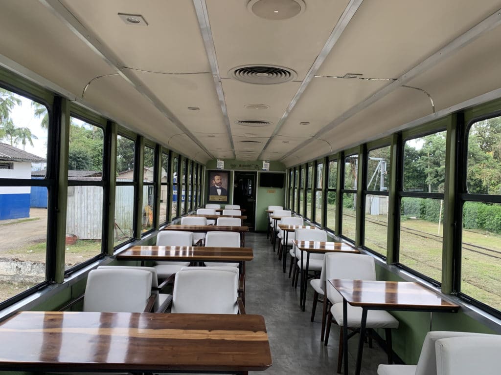 Barão car on the Curitiba-Morretes train, the one we chose