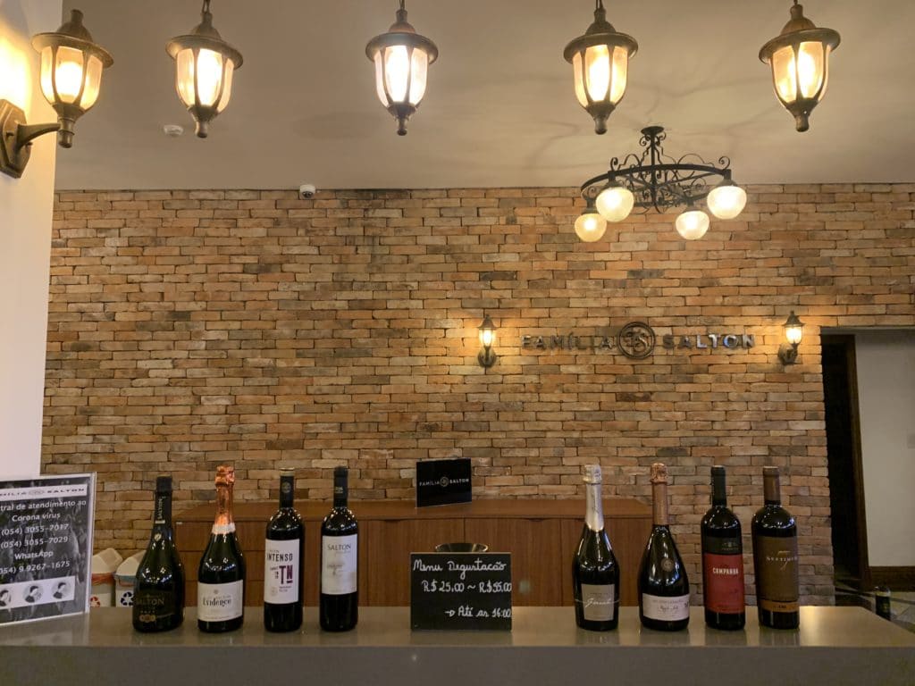 Salton wines, Bento Gonçalves, tasting