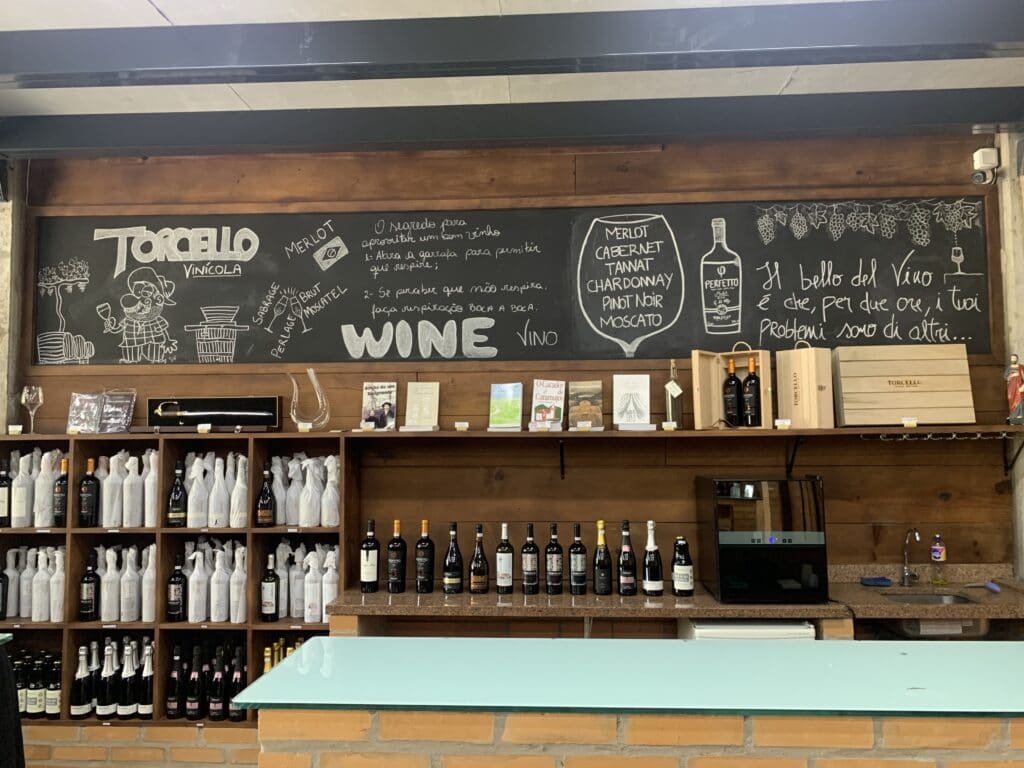 Wines at Vinícola Torcello