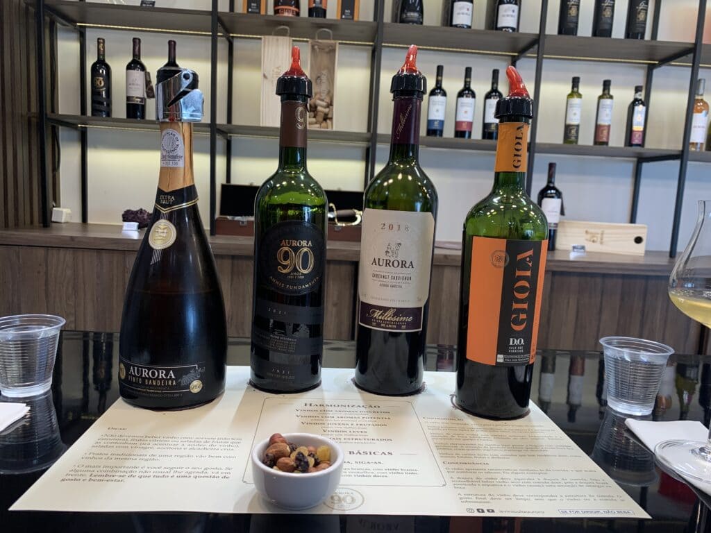 Vinícola Aurora tasting
