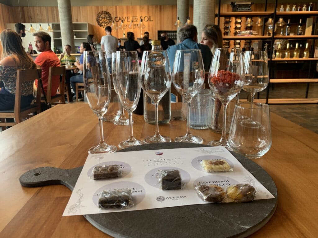 Vinícola Cave do Sol, chocolate tasting