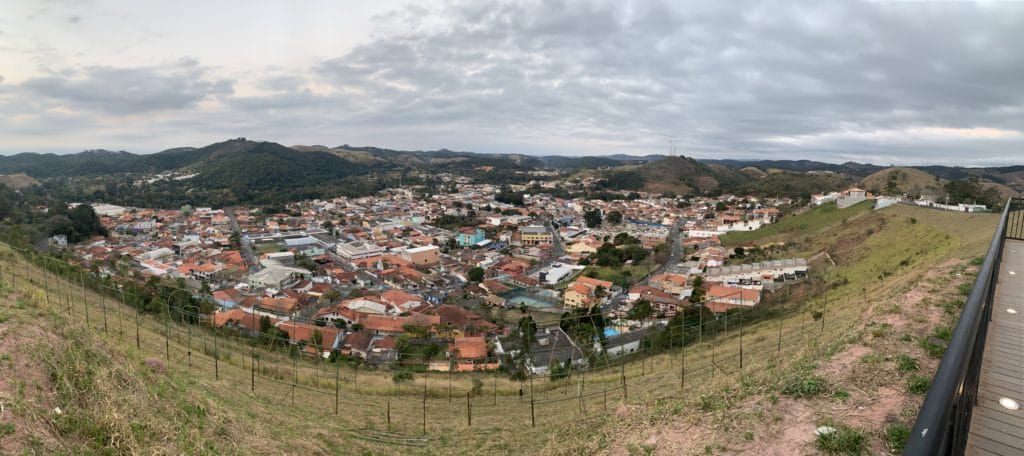 View from the lookout over the town
